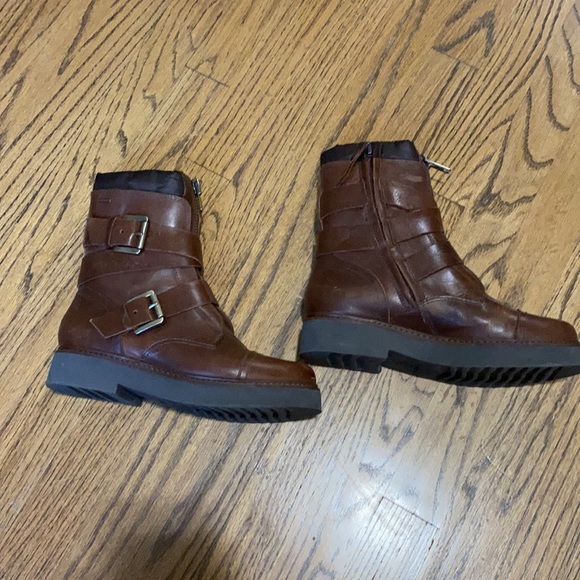 Geox Respira Leather Moto Boots - Picture 4 of 7